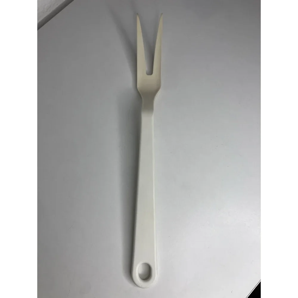 Tailor Made Products SERVING FORK UTENSIL WHITE Plastic Nylon 11 